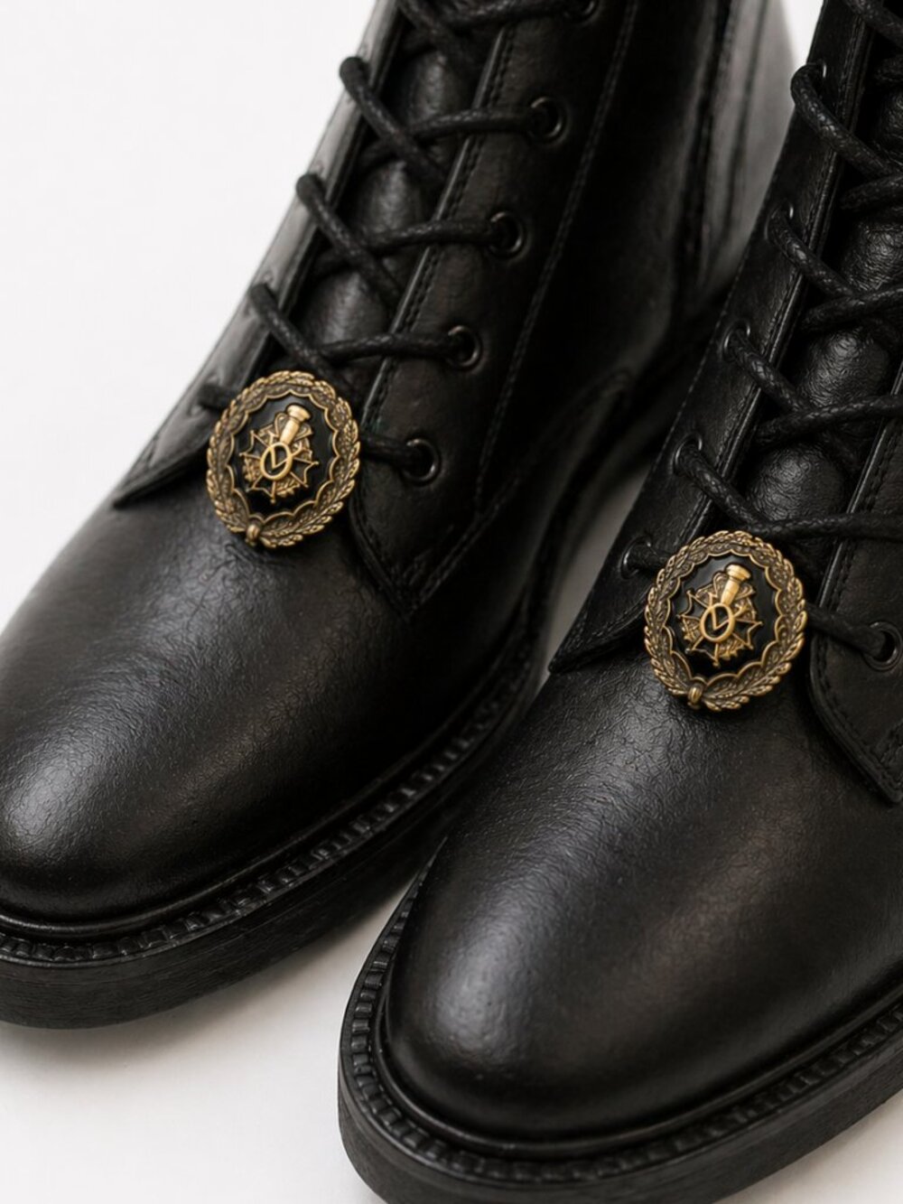 Free People Gold Medallion Shoe Charms | Rare Vintage Style | Lace-Up or Ballet